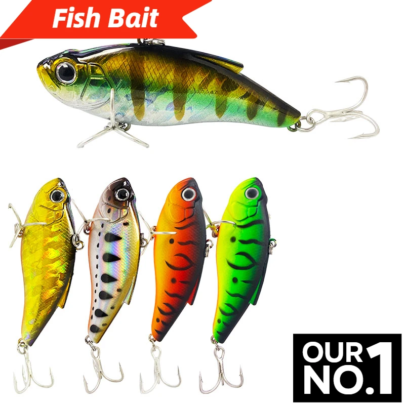 

75mm 14.5g Vibration Fishing Sinking Lipless Crankbaits Saltwater Trolling Bass Pike Artificial Hard Bait Sinking Fishing Lure