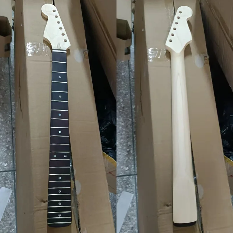 

DIY left-hand electric guitar neck, handle, backhand rosewood fingerboard, 22 frets and maple matte guitar accessories