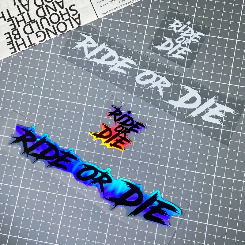 2 قطعة ركوب أو يموت دراجة نارية ملصقات مقاوم للماء ل خوذة دراجة نارية DIY بها بنفسك الطريق دراجة العلوي أنبوب الإطار ذاتية اللصق شارات الفينيل