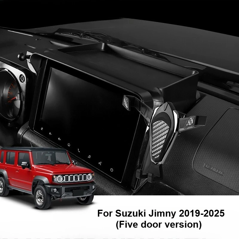 

Для Suzuki Jimmny JB64 JB74 2019-2025 ящик для хранения приборной панели центральная консоль экран задний лоток-органайзер с держателем для телефона