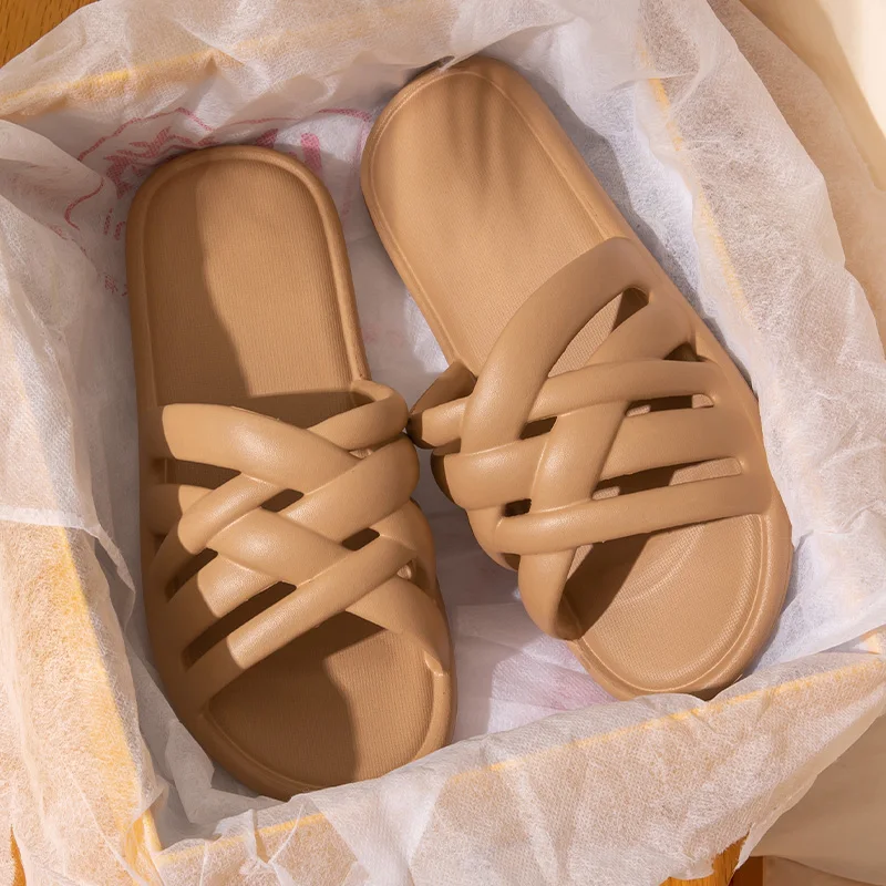 Women's Bathroom Slippers Non Slip EVA Shower Slides Sandals Embossed Summer Pool Shoes Suitable Indoor Or Outdoor image 6