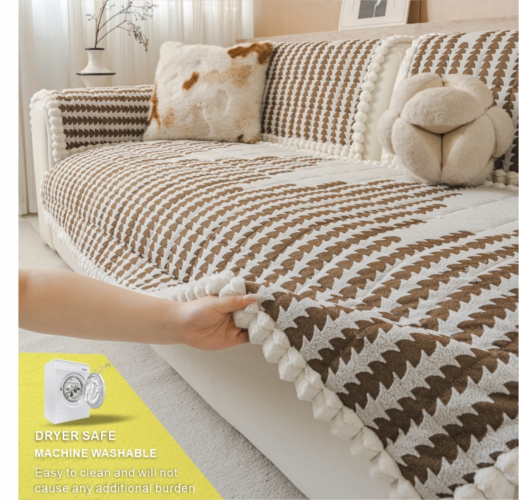 Coussin de canapé universel quatre saisons, lavable en machine, antidérapant, facile à installer, adapté à la décoration de la maison, protection du canapé
