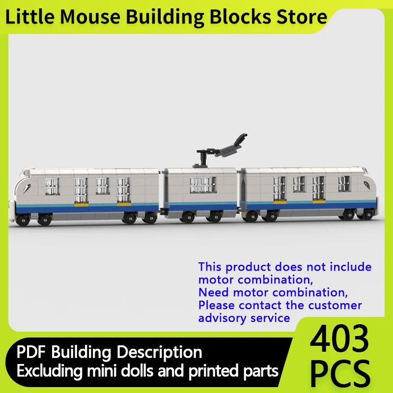 

Конструктор-модель городского автомобиля MOC, модульный пассажирский поезд, технологичные строительные блоки, детские праздничные подарки, набор для сборки игрушек