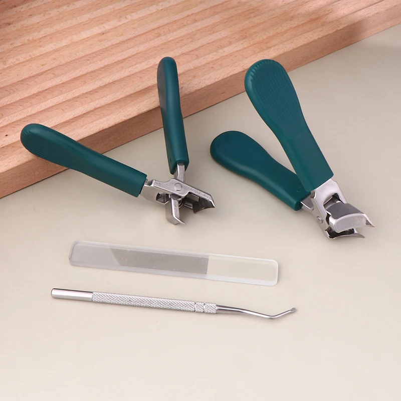 

Wide-Jaw Opening Anti-Splash Slanted Nail Clipper Ingrown Nail Clippers Portable Toenail Fingernail Trimmer Set Manicure Tool