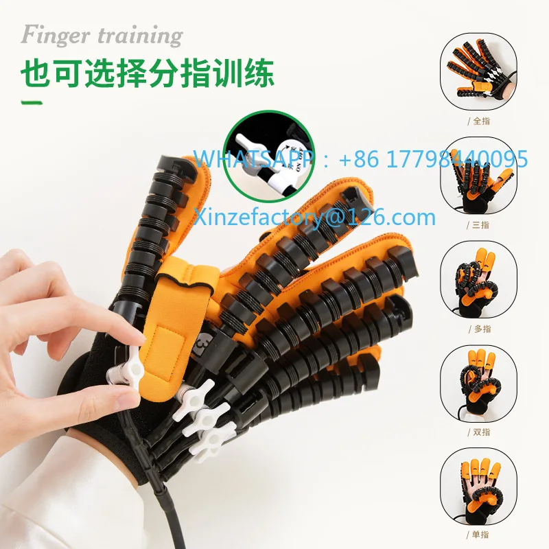Customizable electric intelligent machine gloves five fingers
