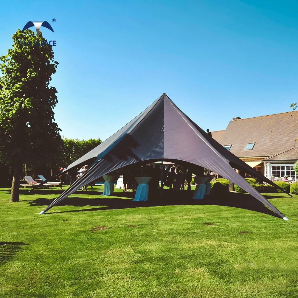 10x10 Star Shaped Camping Tent Free Design Service Star Tents For Events Outdoor Windproof Star Stretch For Beach