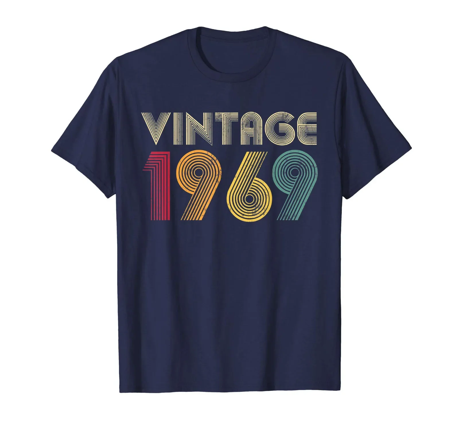 50Th Birthday T Shirt Gift Vintage 1969 Classic Men  Short Sleeve Cotton Man Clothing Tops T Shirt Homme Basic T Shirt