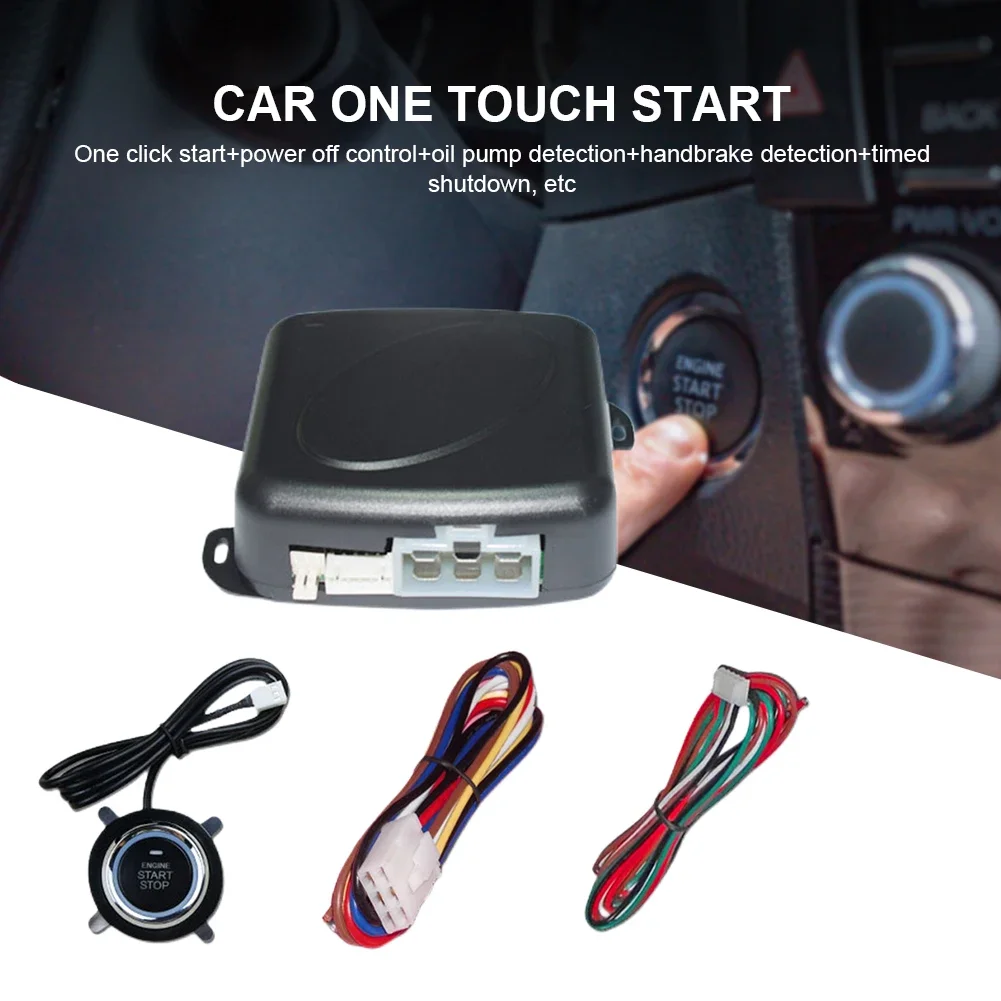 Car one key start keyless one key start system engine ignition system 12V automatic ignition Start System Auto Parts