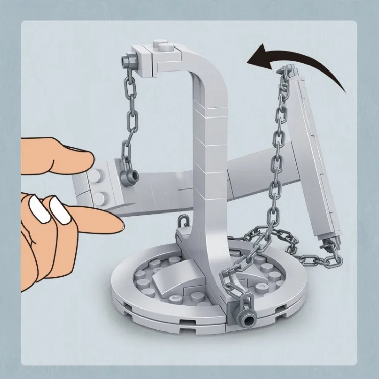 Benefit Wissenschaft Bildung Kreative MOC Anti-schwerkraft Suspendable Balance Rahmen Kinder Physik Experiment Montage Block Spielzeug – Detail 3