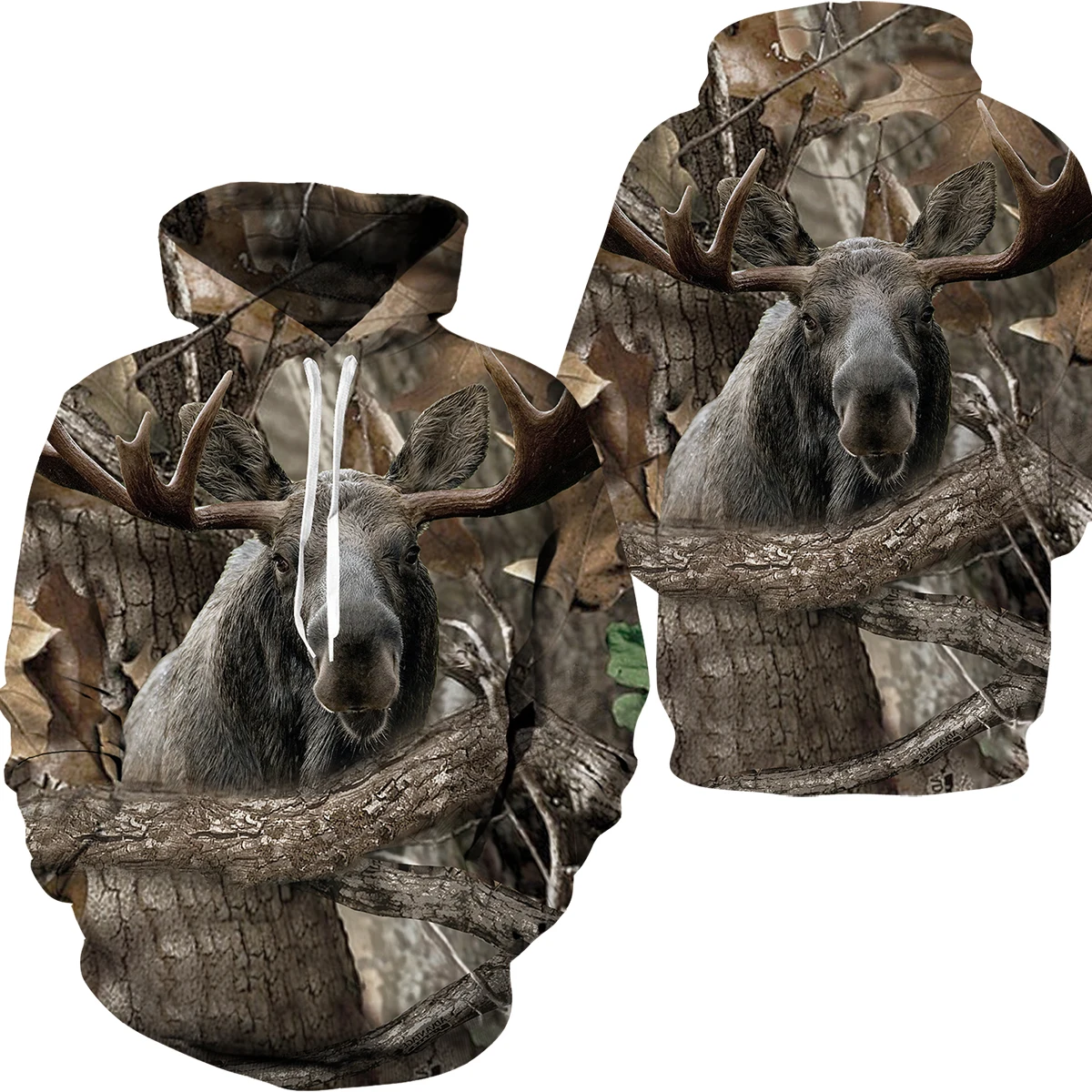 Hoodies 3D Print Camouflage Animal Elk Wild Boar Boy Girl Casual Fashion Sweatshirts Oversized Hoodie Kids Pullovers Tracksuits
