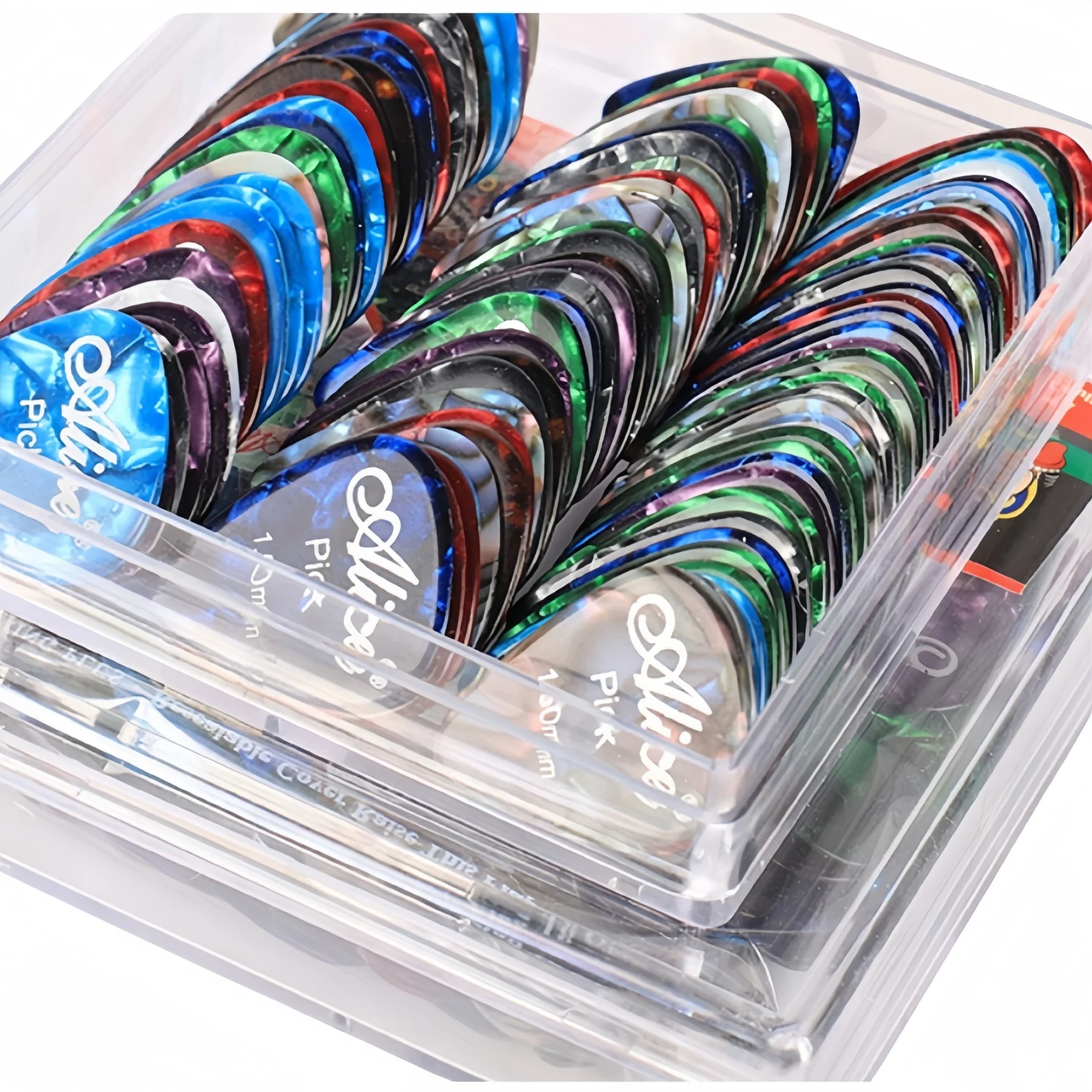 24/50 قطعة سمك مختلط أليس الغيتار يختار الريشة الوسيط 0.46/0.71/0.81/0.96/1.2/1.5 مللي متر ألوان عشوائية الغيتار الملحقات #1