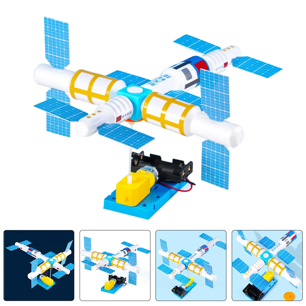 

DIY Assembly Kit Science Experiment Shuttle Satellite Educational Tool Kids Aerospace Exploration