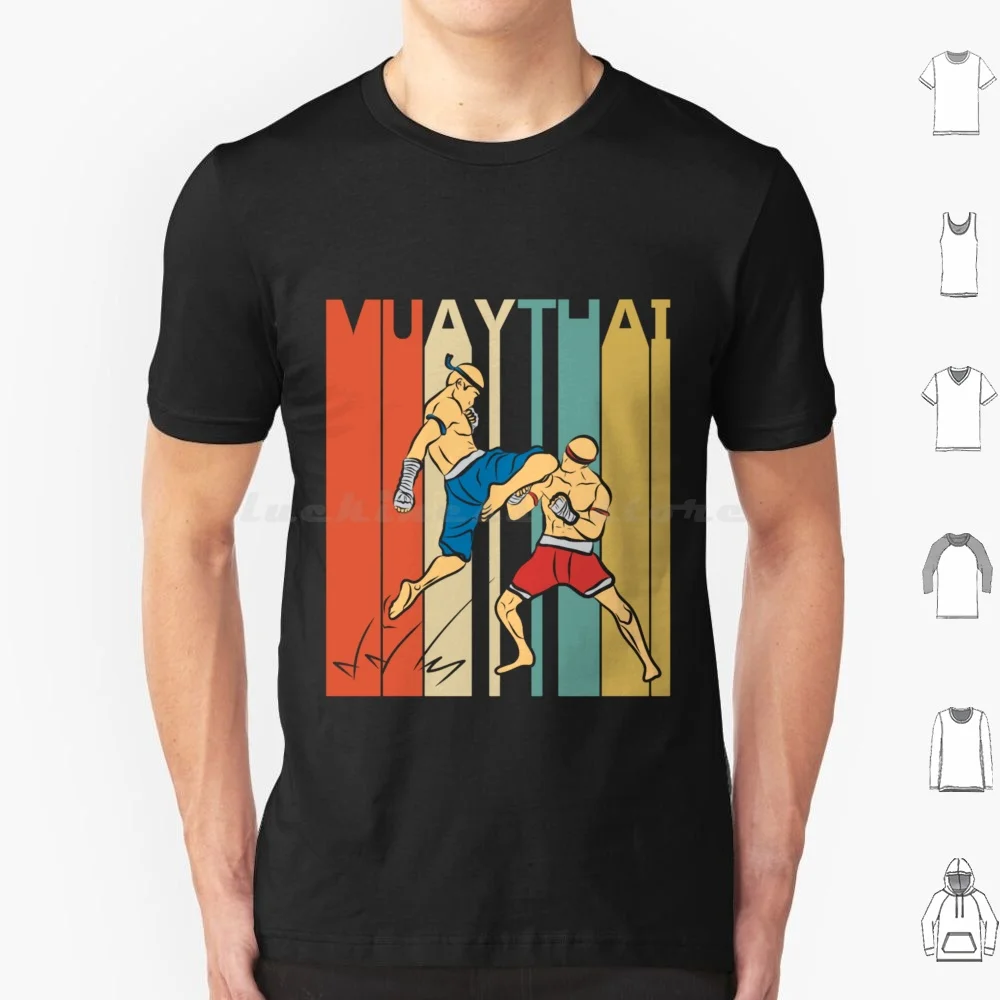 Muay Thai Gifts-Muay Thai T Shirt Big Size 100% Cotton Muay Thai Boxing Martial Arts Thai Kickboxing Thailand Muay Thai Boxing