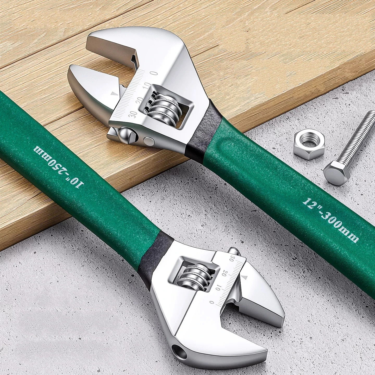 Adjustable Wrench Anti Slip Grip Universal Spanner Dip Plastic Hand Motor Repair Tools for Plumbing Automotive Household Repairs