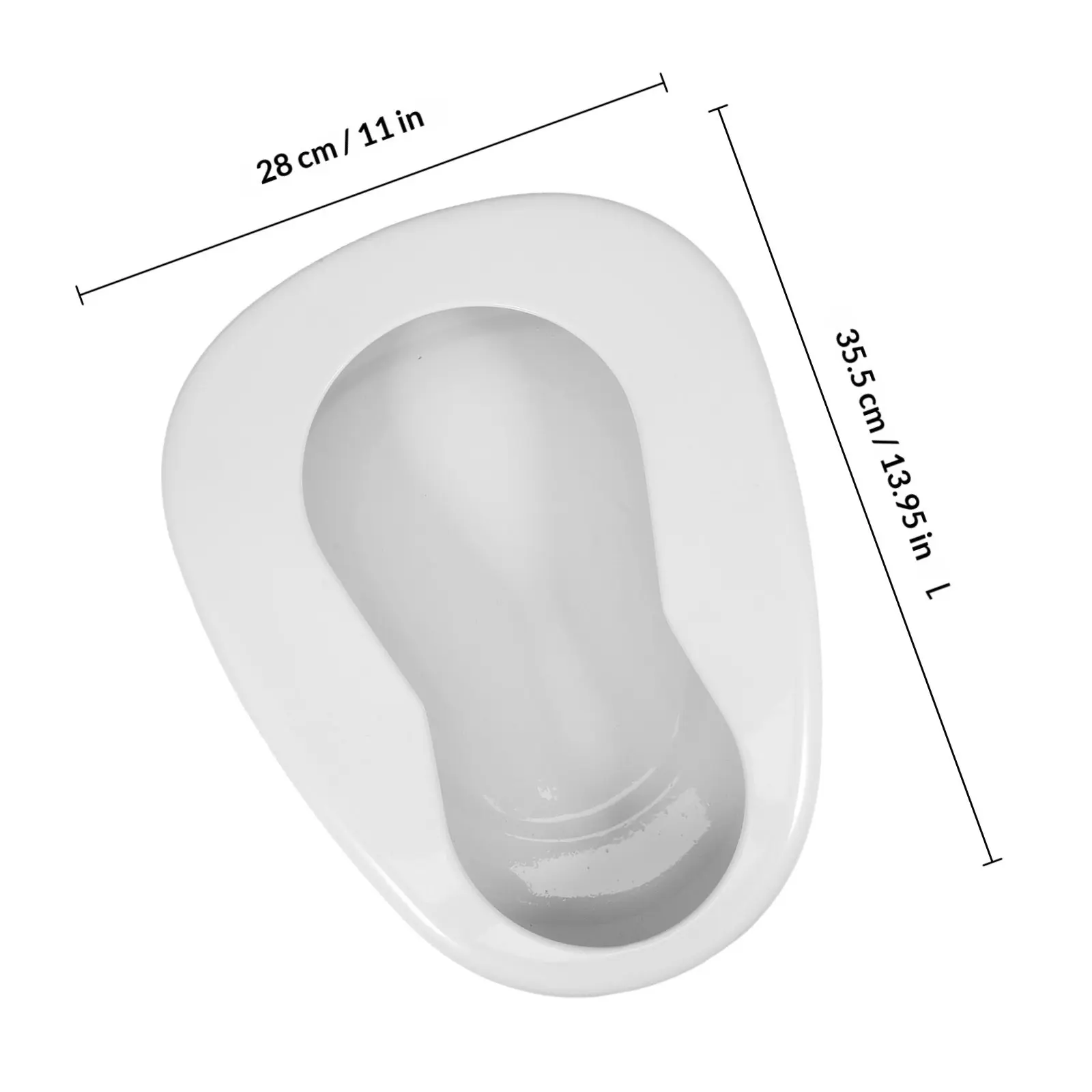 Bed Pan for Elderly Women Bedroom Urinal Bedpans Bedridden Seniors People Patient