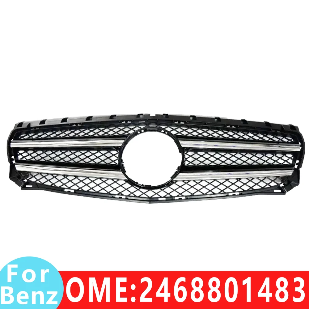 

for Mercedes Benz car front bumper Grille middle net W246 B180 B200 B220 B250 2468801483 9982 2468801183 9982 Accessories grills