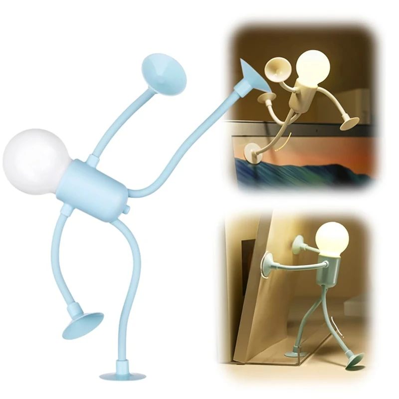 MAKE-Changeable Shape Funny Sportsman Night Light,DIY Shape Night Lights For Adults Room,For Bedroom Decorations