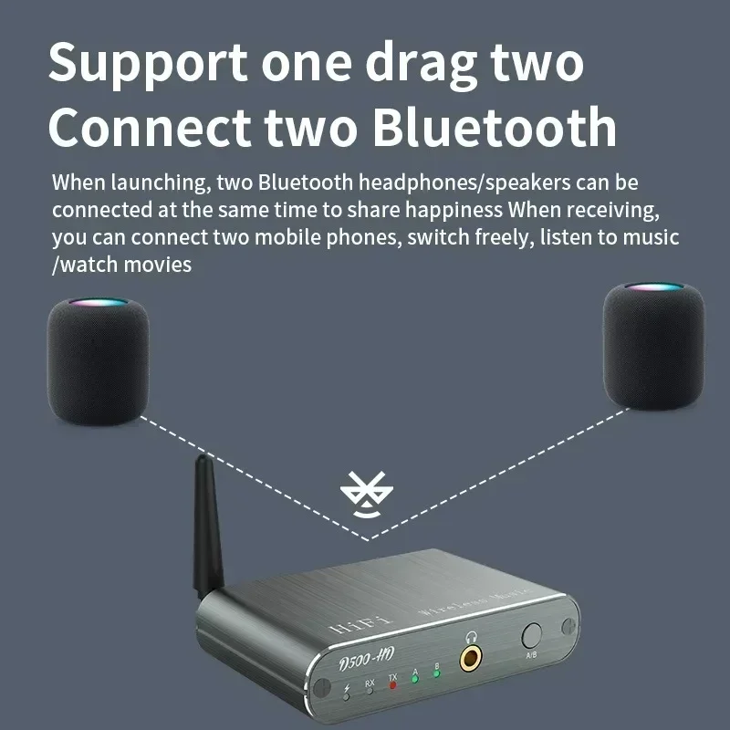 aptX-HD Bluetooth 5.2 музыкальный приемник HIFI беспроводной аудиоадаптер с 3,5 мм Aux Toslink/коаксиальный выход для усилителя автомобиля