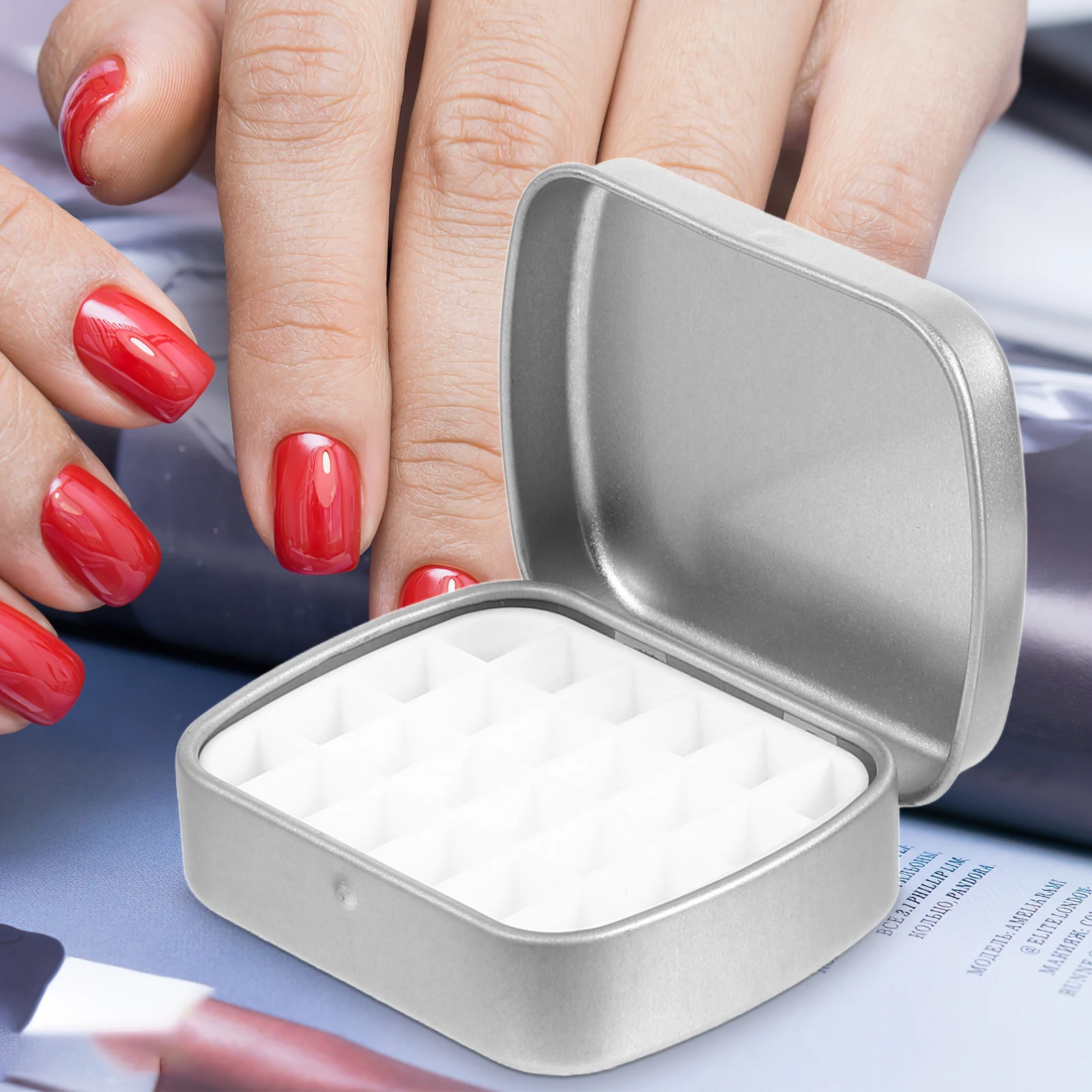 

2pcs Storage Box Portable Paint Iron Tin Travel Watercolor Box Empty Watercolor Tin Mini Paint Palette For Outdoor Sketching