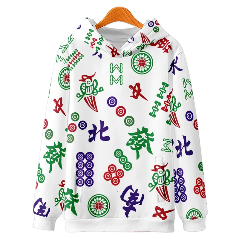 

Mahjong printed hoodie