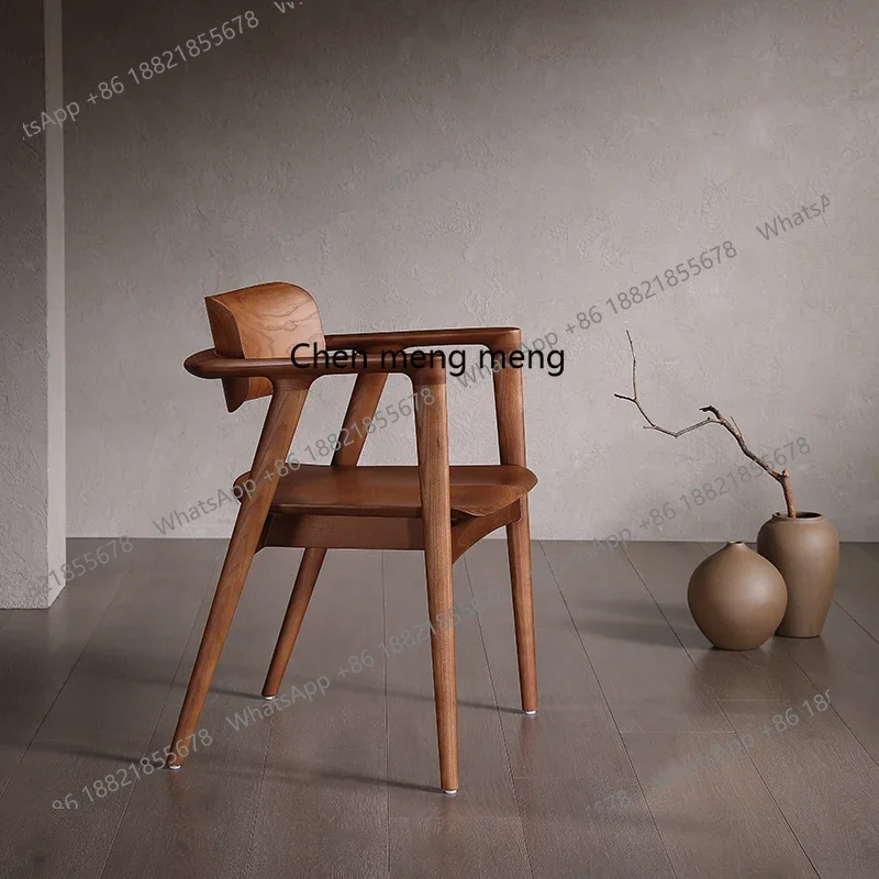 X The new model is simple,  engraved version of the armchair/the traditional tenon and mortise of  solid wood dining chair
