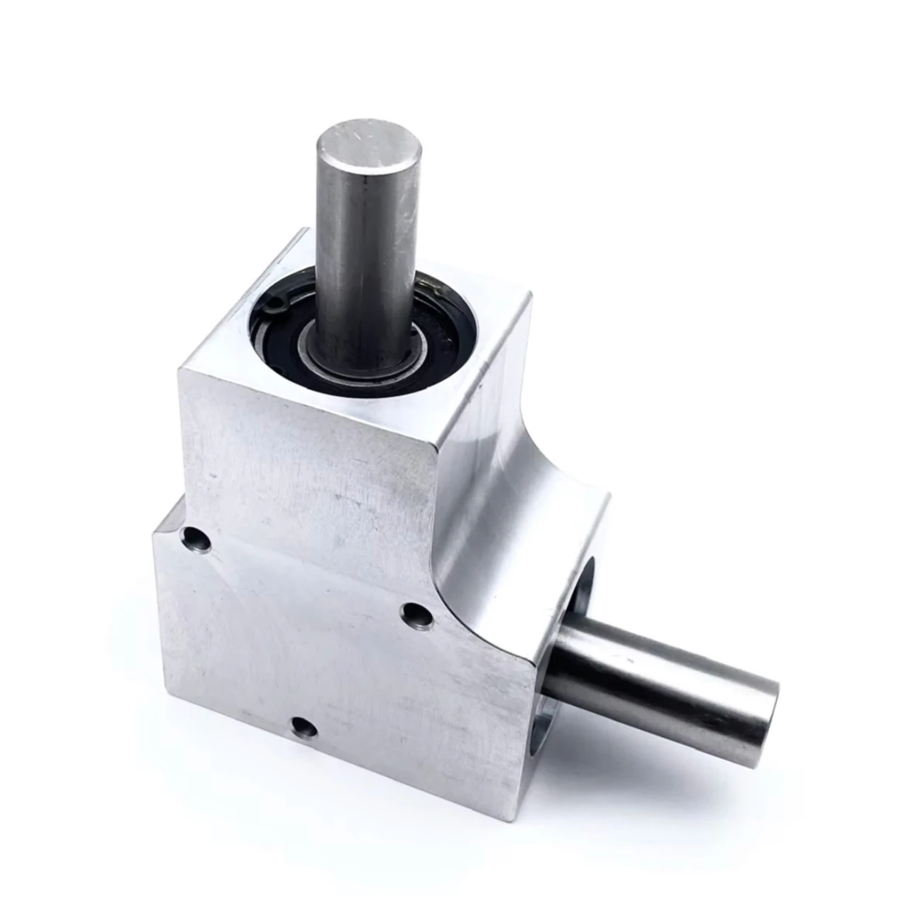 1:1 15mm Shaft 20KG Single/Dual Output Shaft 200RPM 90° Commutator Corner Turning Device Spiral Bevel Aluminum Gearbox 1.5M 19T