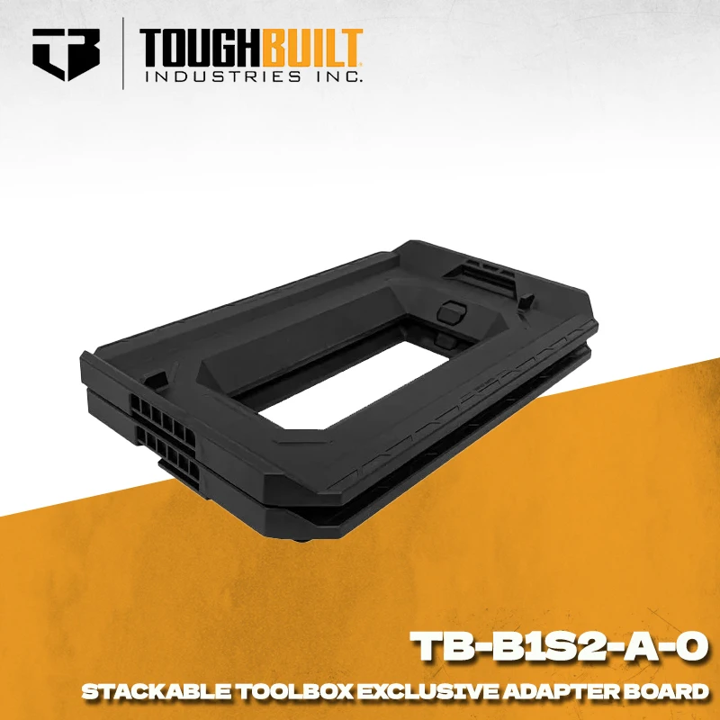 TOUGHBUILT TB-B1S2-A-0 Stackable Toolbox Adapter Board 2 Sets Tool Box Connector Heavy Duty Storage Organizer  Workshop Garage