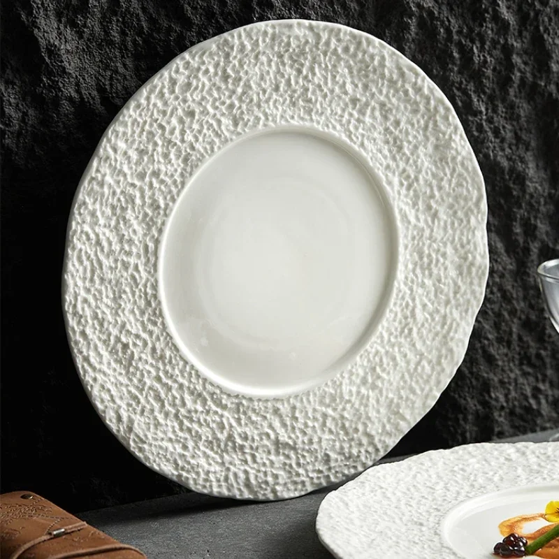 Ceramic Plates, Household Dishes, Creative Private Dishes, Artistic Dishes, Tableware, Thick Soup , Steak Plates