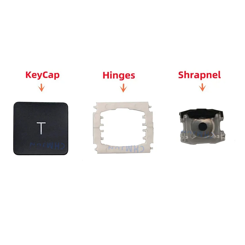 Replacement Individual T KeyCap Hinges and Shrapnel are Applicable for MacBook Pro A1534(2017)A1706 A1707 A1708 Keyboard