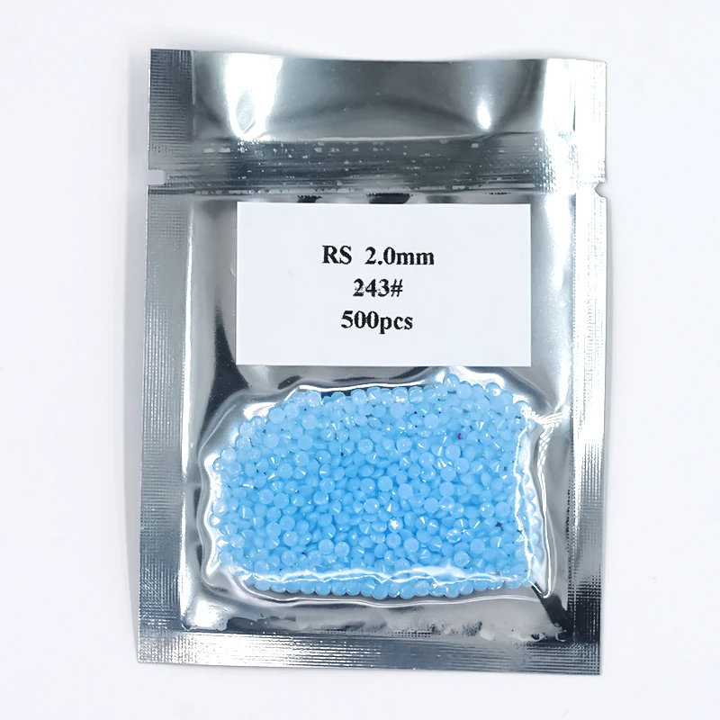 Size 0.8-3mm Round Brilliant Cut 171# 167# 243# Sea Blue Black Green Loose Nano Gems For Jewelry Wax Setting High Temperature