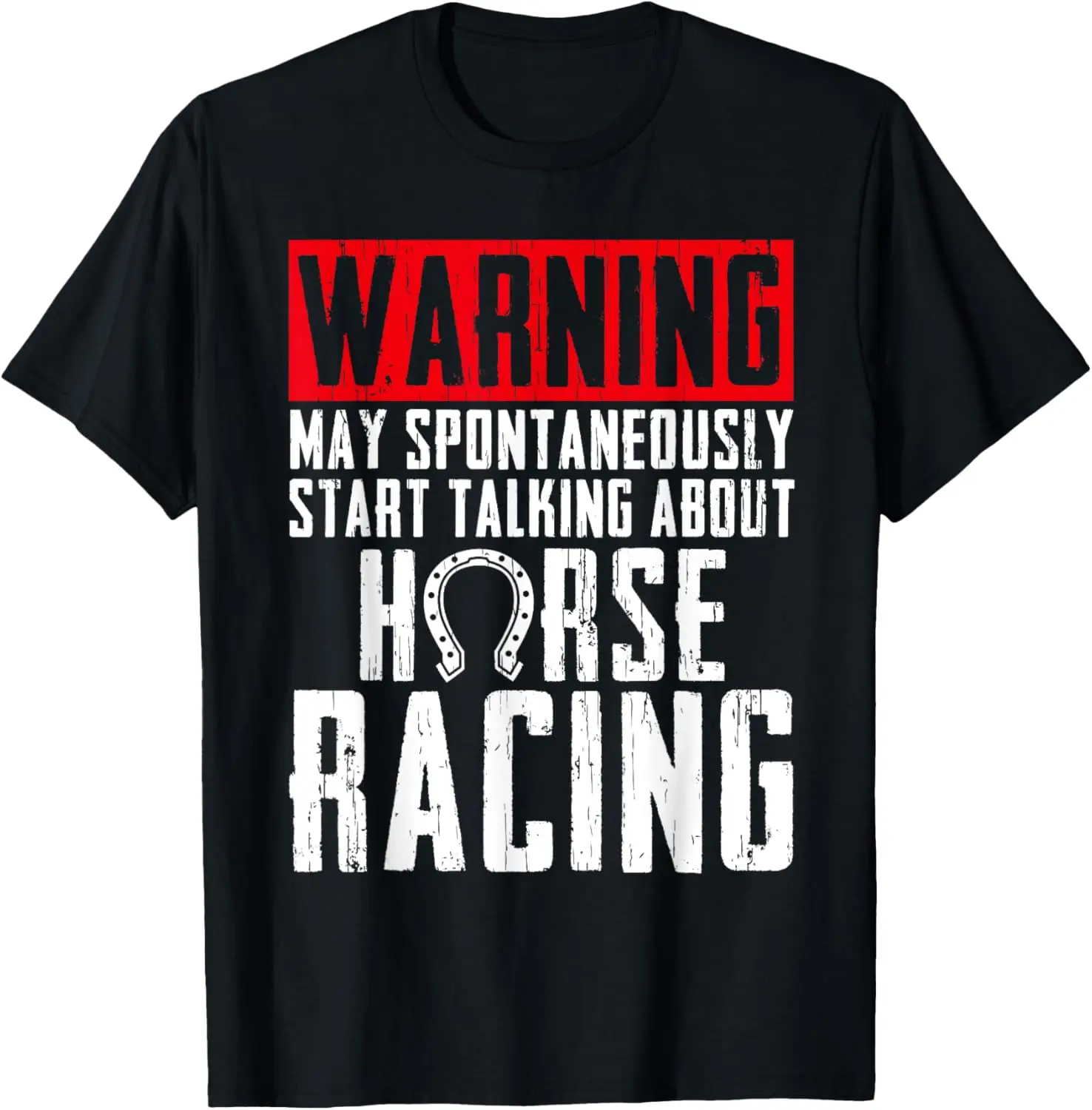 Camiseta divertida de arte de carreras de caballos para hombres y mujeres, jinete de caballos Jockey