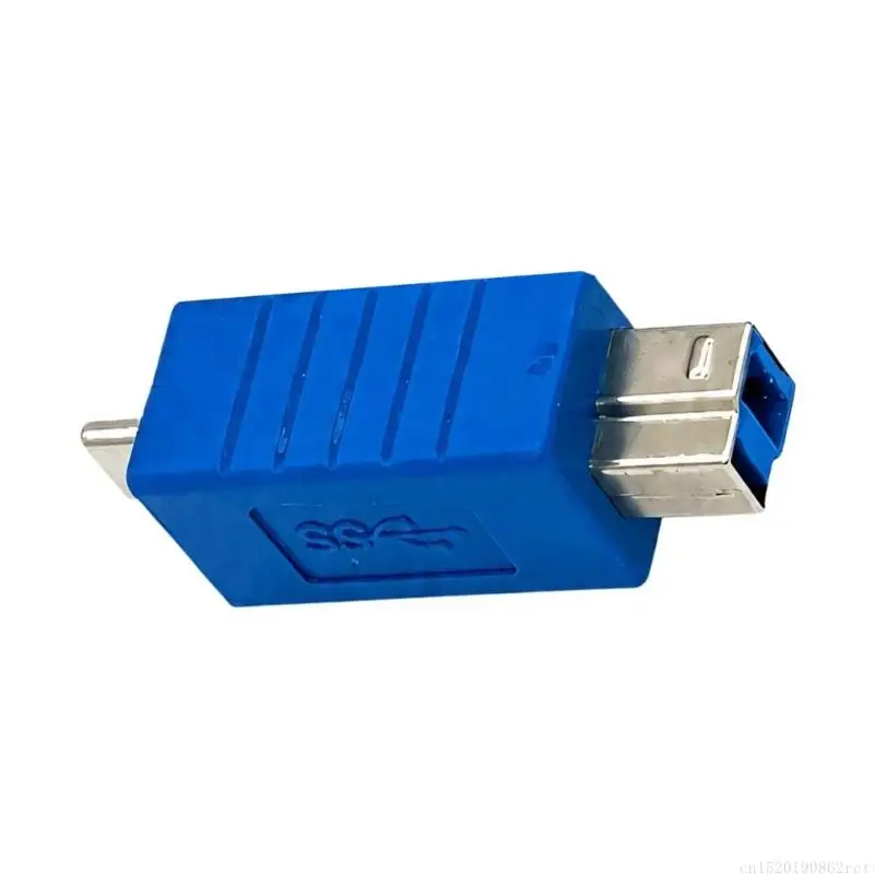 D5BB Blue PVC USB B Data Adapter for USB C Phones and Host Computers