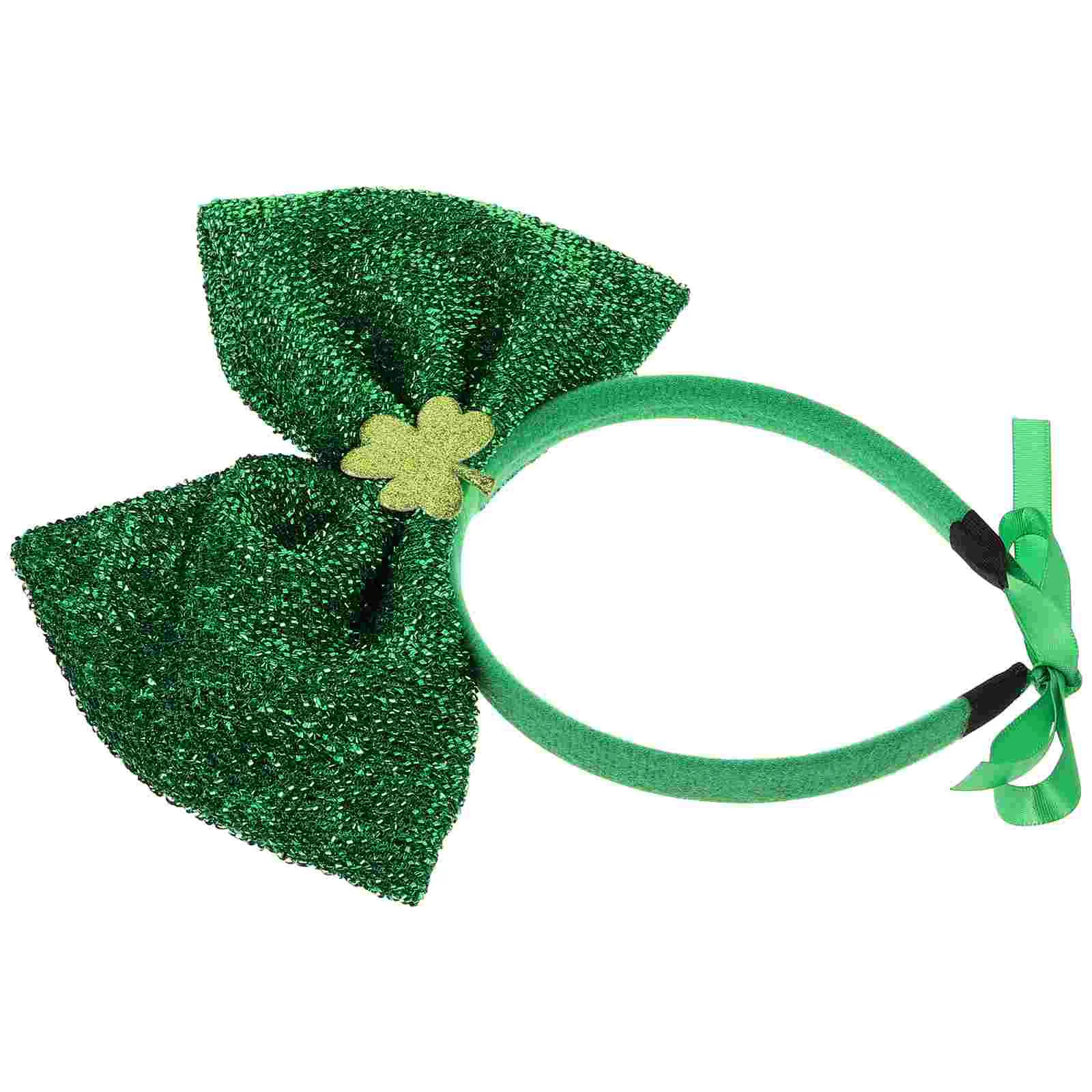 

Shamrock Hoop Earrings Pet Headband Dog St Patrick's Day Headbands Decorate Patricks Party Fabric