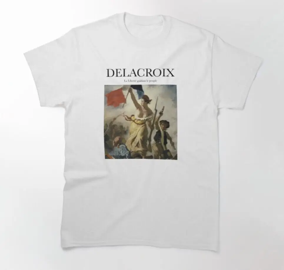 Delacroix Liberty Leading the People Painting T shirt - Art T shirt -