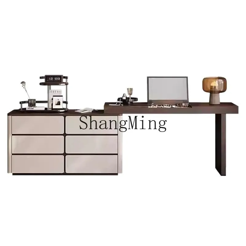 

DSA flip solid wood dresser, storage cabinet, integrated bedroom, modern simplicity and high-end mid-antique makeup table