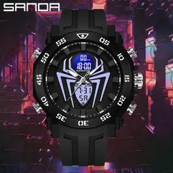 SANDA Men's Watches Sport Military Quartz Watch 50M Waterproof Wristwatch for Male Clock Stopwatch Relogios Masculino