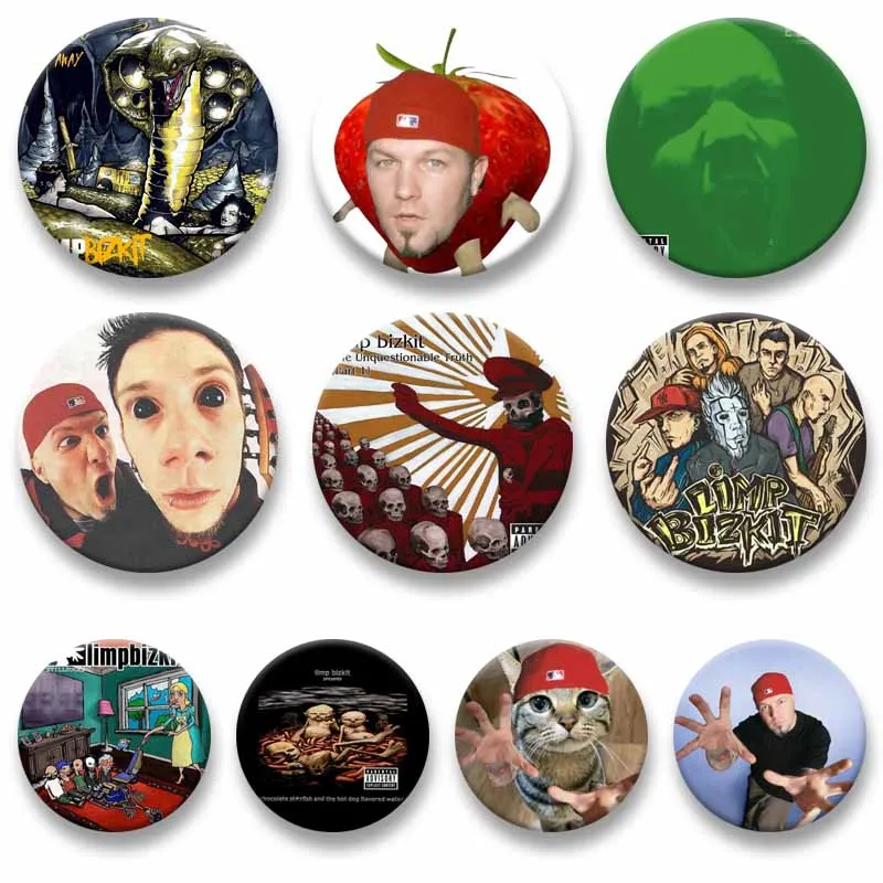 Rock Band Limp Bizkit Collections Enamel Pins Album Cover Aesthetic Brooch Clothing Bag Hat Lapel Badge Jewelry Gift for Friends