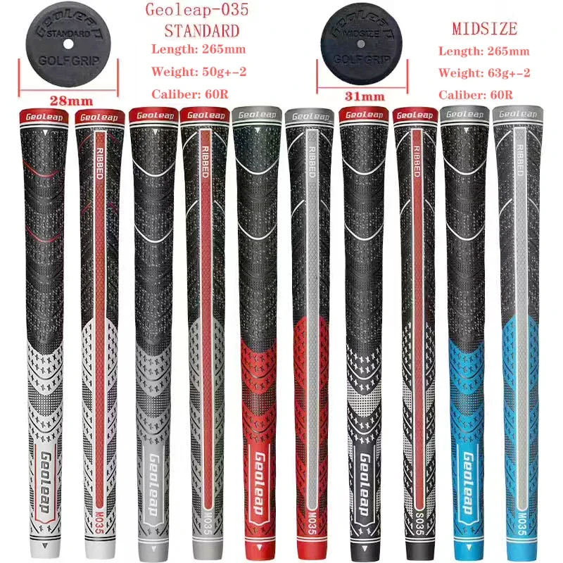 Golf Club Grips, Standard, Medium Size, Semi-Cotton Yarn, Spine Line, Anti-skid Golf Irons, Woods univers Grips, High Quality