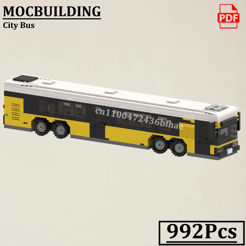

Long City Bus Blocks Model MOCBUILDING Creative Bricks City Vehicle Coach Car Construction Bricks Toys Gift