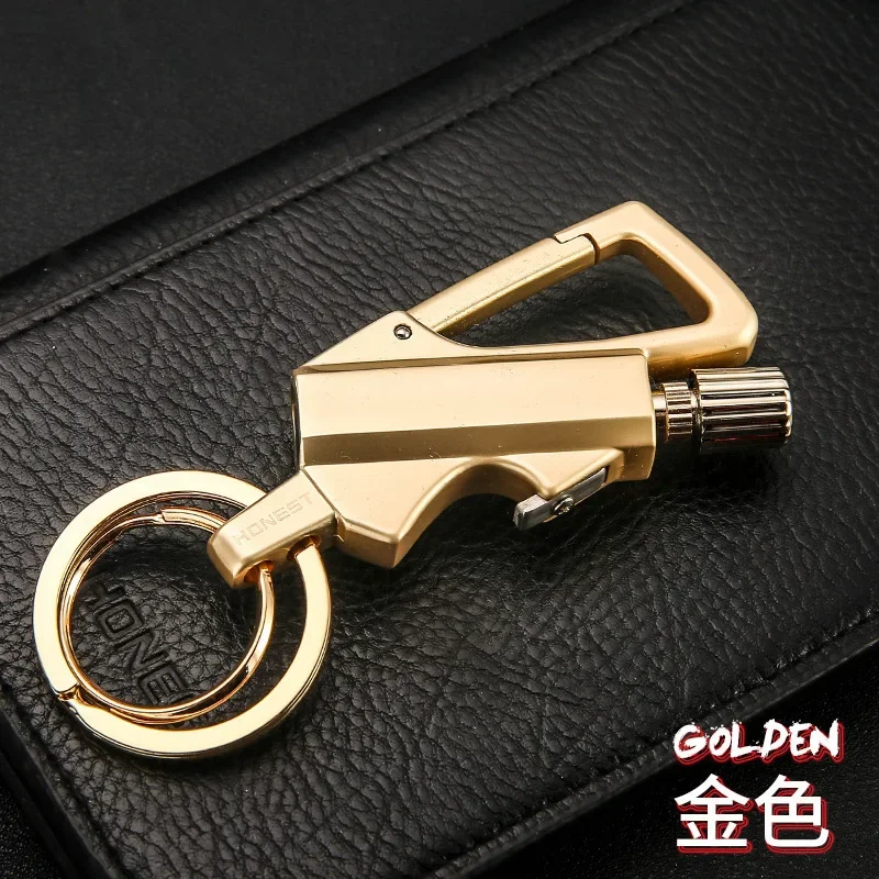 Metal Keychain Wilderness Survival Lighter 10,000 Uses Kerosene Lighter Men\'s Gift Fun Gadget