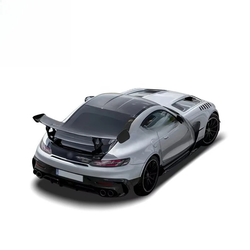 Black-series Style Carbon Fiber LED Light Trunk Spoiler Rear Wing for Mercedes AMG GT 3