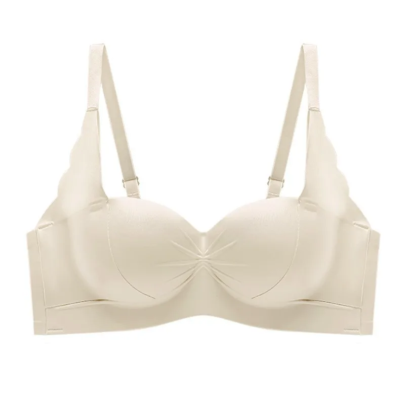 ملابس داخلية بدون أثر للنساء مع تجمع الصدور الصغيرة ونوع قابل للتعديل، بدون حلقات فولاذية، ثديين جانبيين، مضاد للترهل، كبير