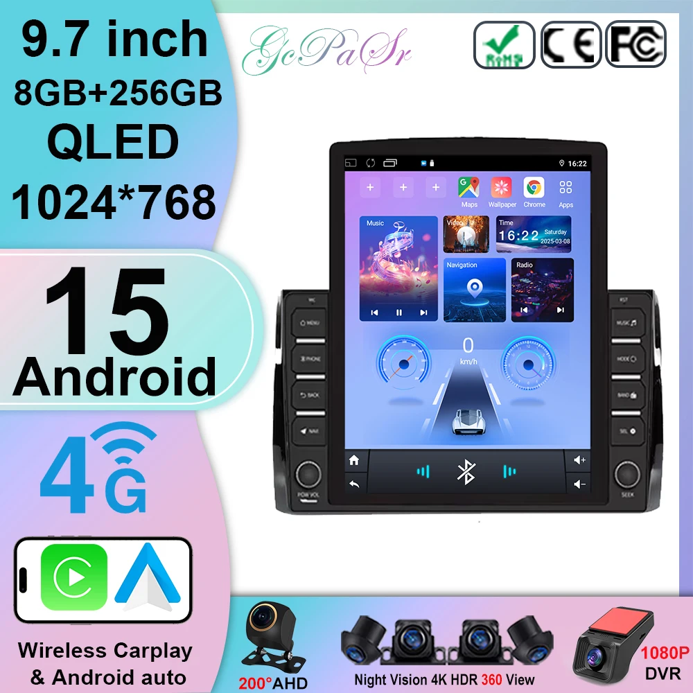 9.7Inch Car Radio A… - image