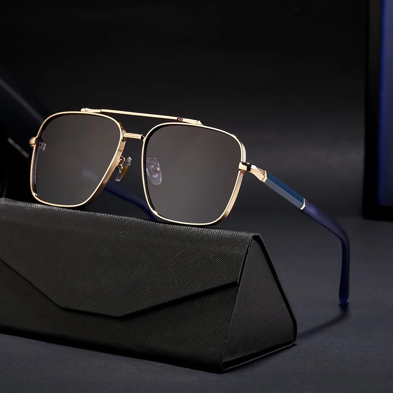 Partagas Unisex Double Bridge Metal Sunglasses Custom Logo UV400 Wholesale Trendy Designer Shades For Men