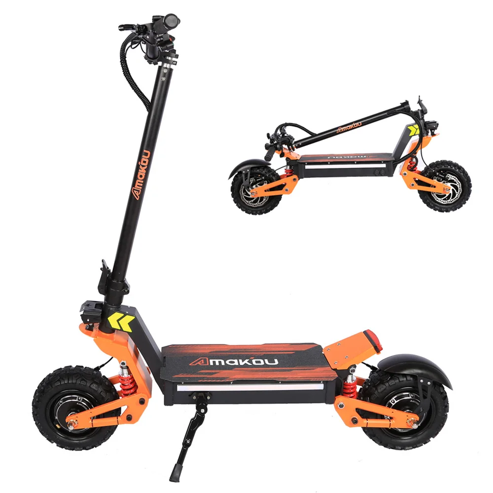 

US Stock Electric Scooter with NFC Unlock 11inch Tire Fast Speed 85km/h 60V 6000W Electric Scooter