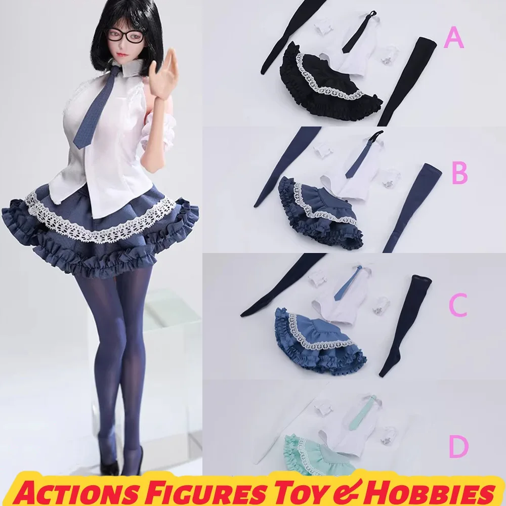 

ACG26-M03-01 Модель одежды: платье-рубашка с открытыми плечами в студенческом стиле, масштаб 1/6, подходит для 12-дюймовых фигурок солдат и кукол.