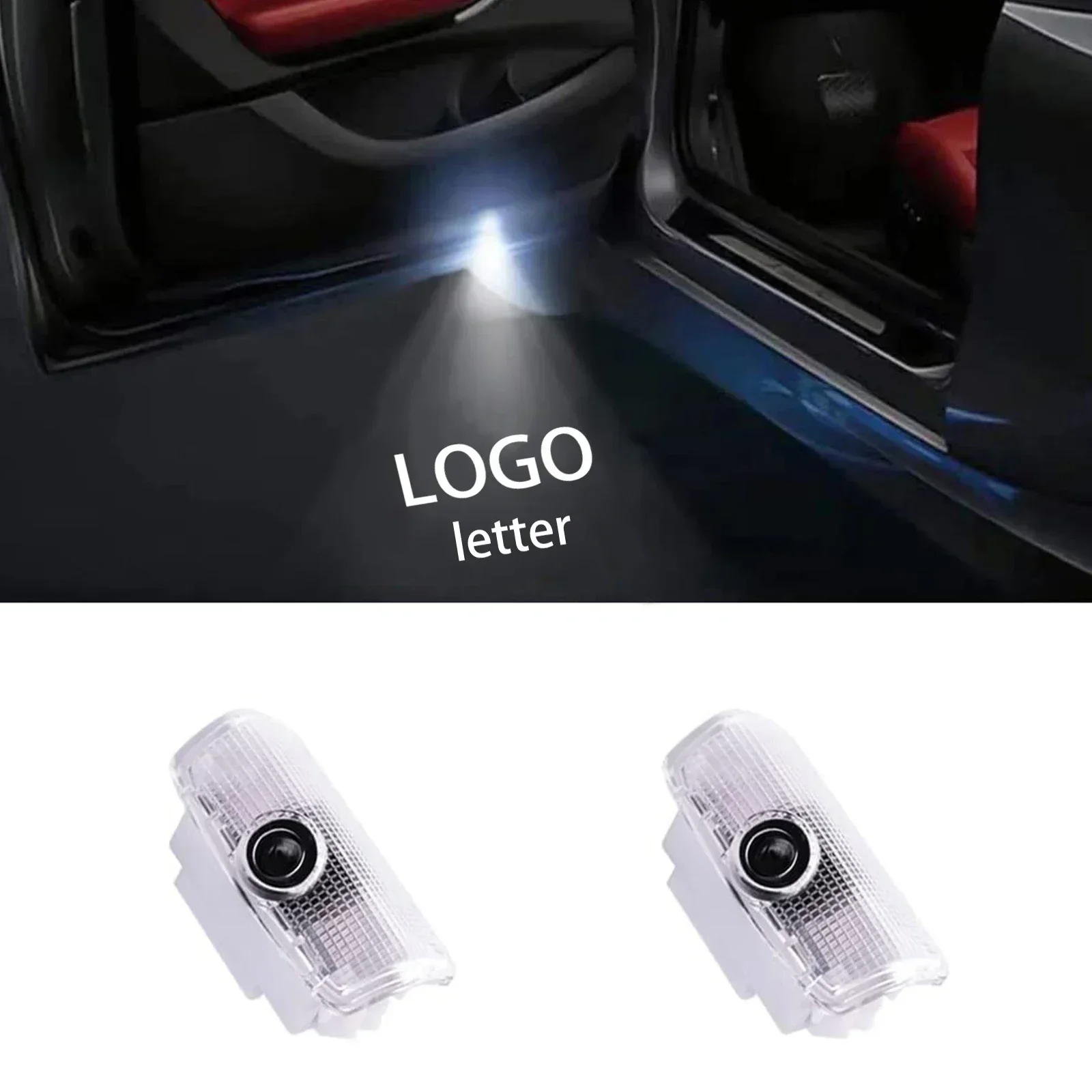 

2/4Pcs LED Car Door Welcome Light Logo Laser Projector for Infiniti G25 M25 Q50 FX50 EX35 QX50 Series Welcome Puddle Light HD