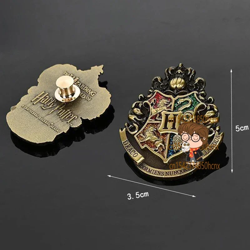 Brooches for Men Women Hogwarts School of Witchcraft and Wizardry Magic Alloy Choice Pin Cute Halloween Gifts