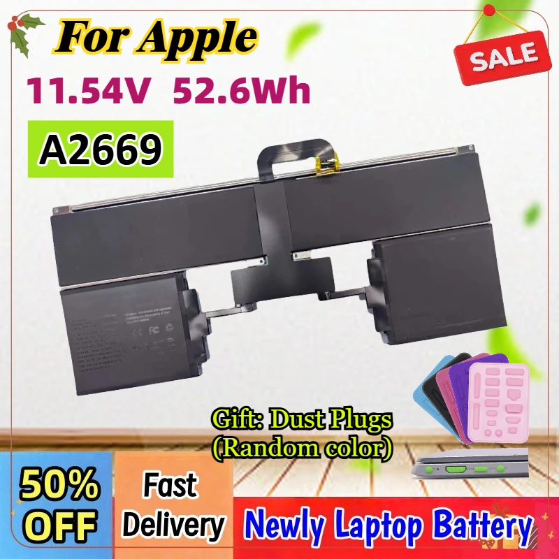 11.54V 52.6Wh A2669 Laptop Battery For Apple MacBook Air 13