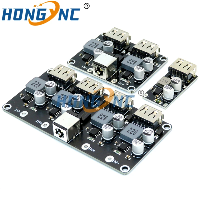 USB QC3.0 QC2.0 USB DC-DC Buck Converter Charging Step Down Module 6-32V 9V 12V 24V to Fast Quick Charger Circuit Board 5V